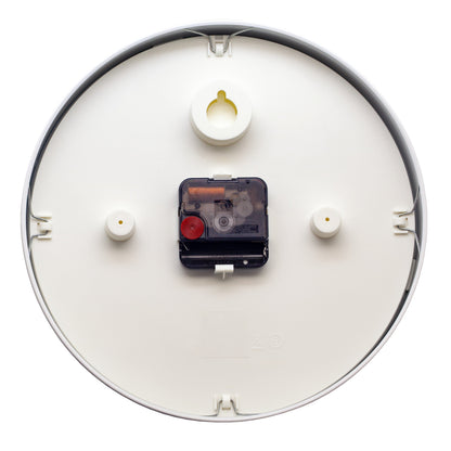 NeXtime Retro II wall clock with 25cm metal frame, silent mechanism, featuring a vintage-inspired design.
