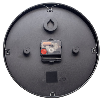 NeXtime Retro II wall clock, 25cm metal design with silent mechanism, vintage-inspired style with black and white face.