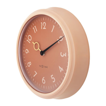 NeXtime Golden Hour Wall Clock, 30.5cm, silent movement, ABS material, shown from the right side.