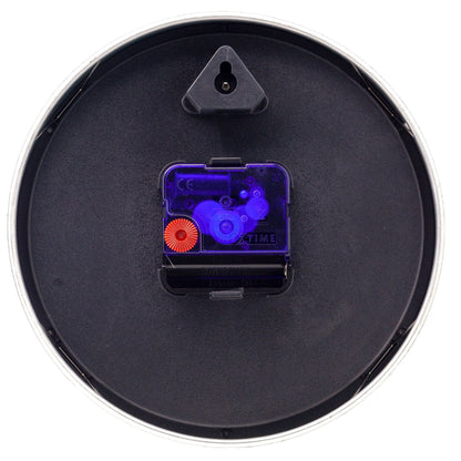 Wand-/Tischuhr – Schwarz – Aluminium – „Stationsnummern“