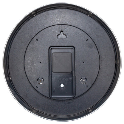 Wetterstation - Wanduhr - Wetterfest - 35 cm - Geräuschlos - Aluminium - Clematis