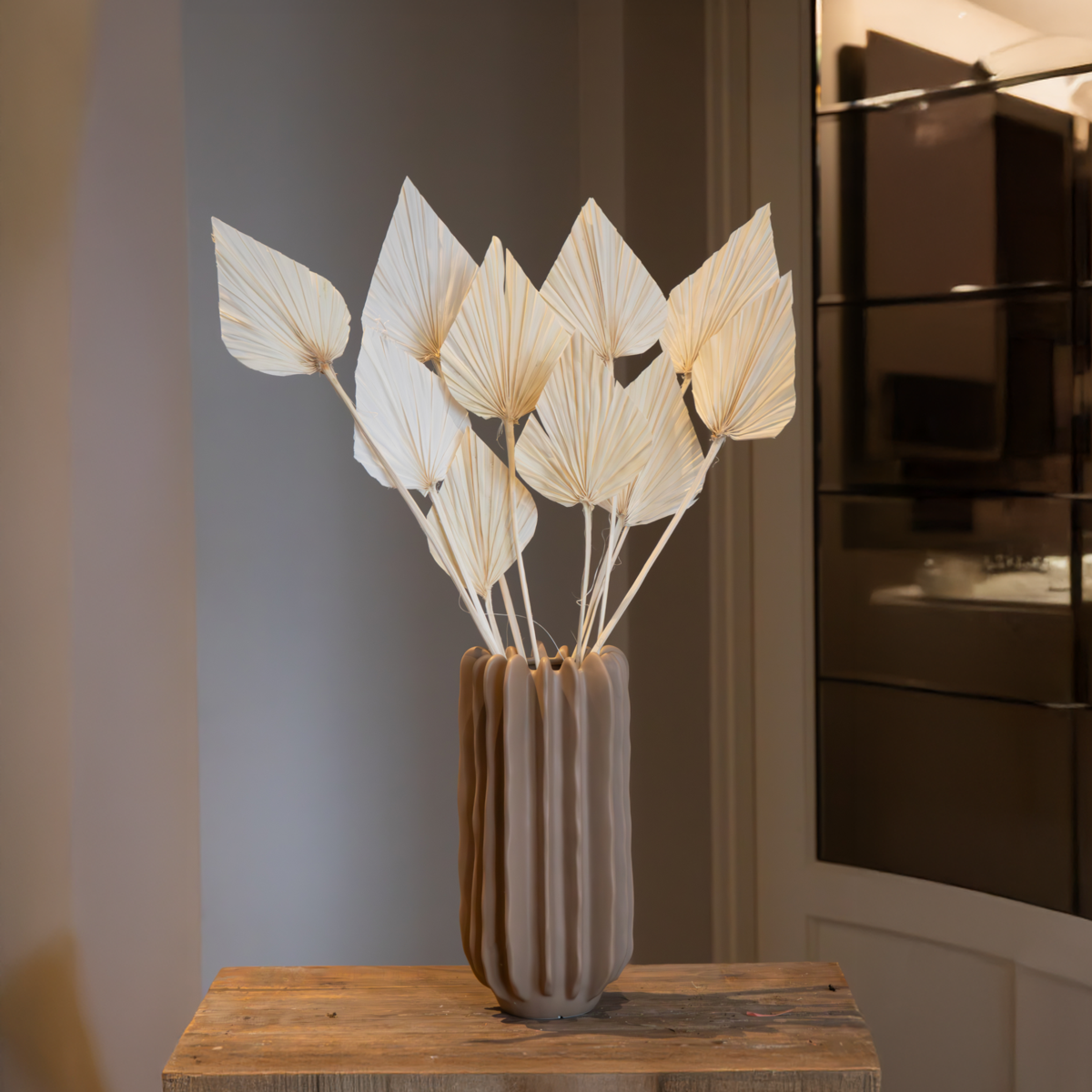 Blumenstrauß 'Palmspear Bleached' - Trockenblumen