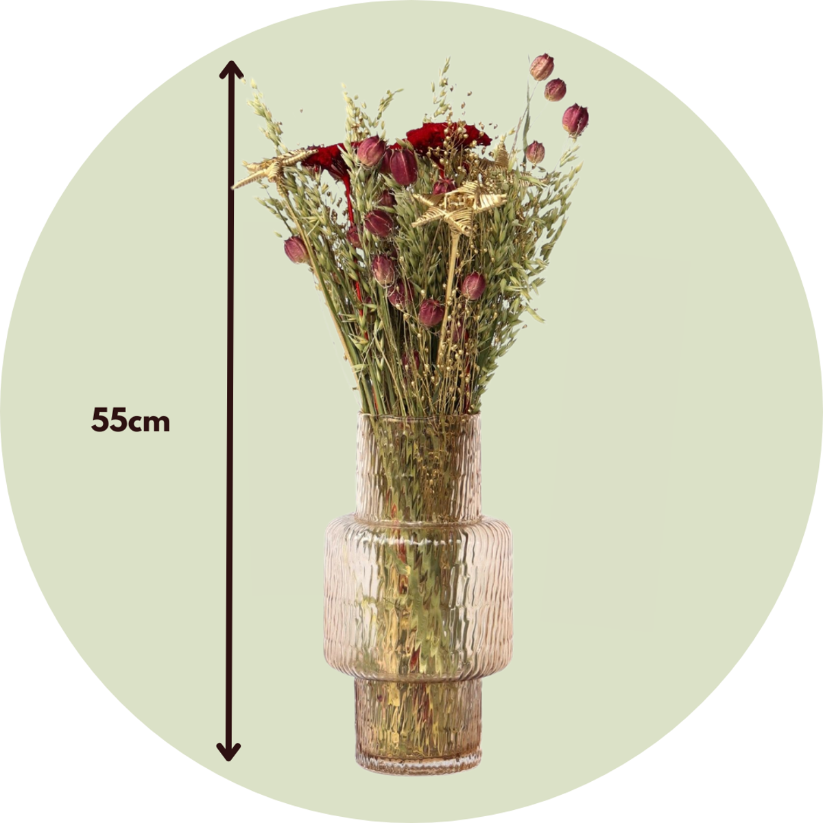 Blumenstrauß 'Trendy Lumi' - Trockenblumen