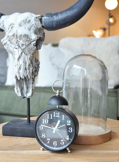 Wecker - 16 cm - Metall - Lauter Alarm - 'Einzelklingel'