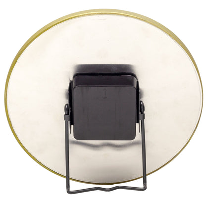 NeXtime Clocks marble table clock with glass and metal, 20 cm diameter, stylish modern design