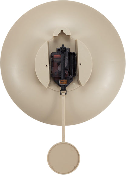NeXtime Clocks wall clock with a 30 cm plastic bowl-shaped design, shown from the back view.
