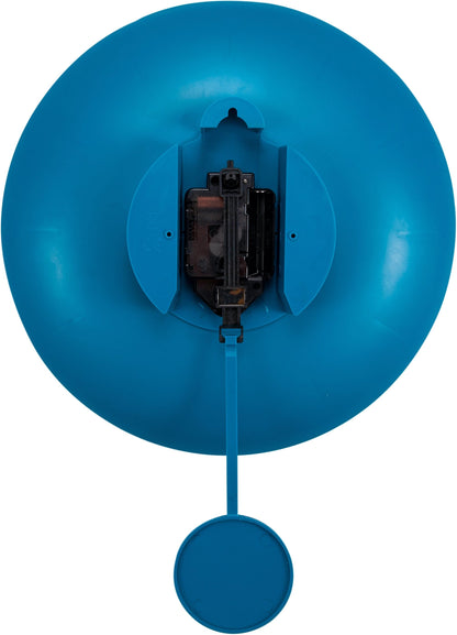 NeXtime Clocks wall clock, 30 cm plastic bowl design, showing a view of the back side with mounting details.
