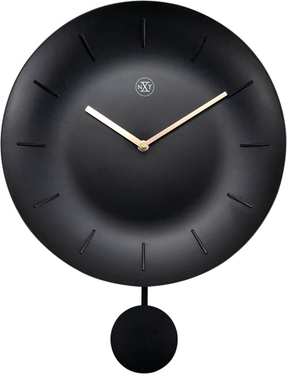 NeXtime Clocks 30cm plastic wall clock with a modern bowl design, featuring a sleek front view.