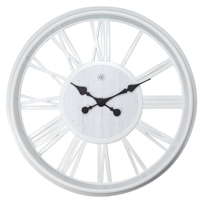 NeXtime Clocks Quebec wall clock, 51 cm plastic clock with a modern design and clear numerals.