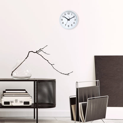 NeXtime Clocks 25.5cm silent plastic wall clock with a modern design and robust style, suitable for home or office interior.