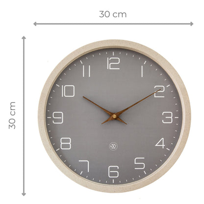 NeXtime Clocks Eco wall clock, 30cm silent paper and bioplastic design, modern home decor timepiece