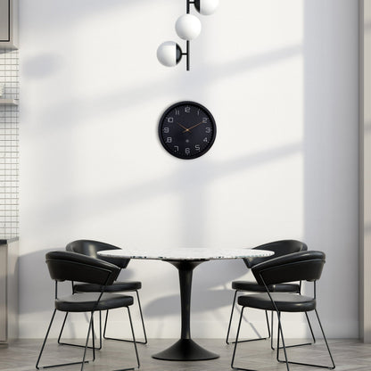 NeXtime Clocks 30cm silent wall clock with eco-friendly paper and bioplastic design, showcasing a modern, minimalist style.