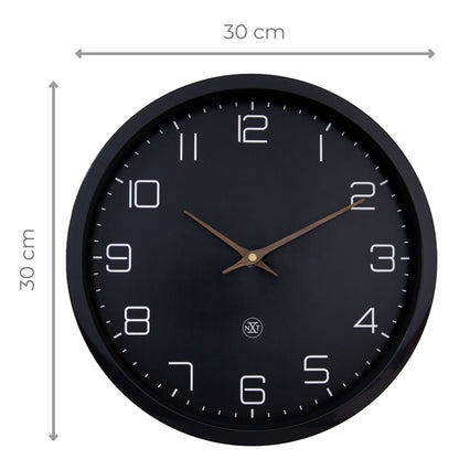 NeXtime Clocks wall clock, 30cm silent paper and bioplastic eco design with minimalist style and natural finish.