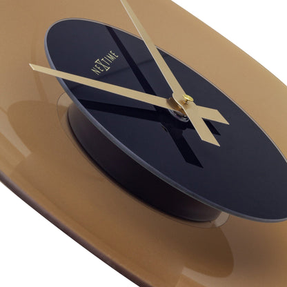 Wanduhr 40 cm - Geräuschlos - Glas - "Schwimmfunktion" 