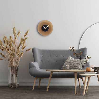 Wanduhr 40 cm - Geräuschlos - Glas - "Schwimmfunktion" 