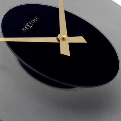 Wanduhr 40 cm - Geräuschlos - Glas - "Schwimmfunktion" 