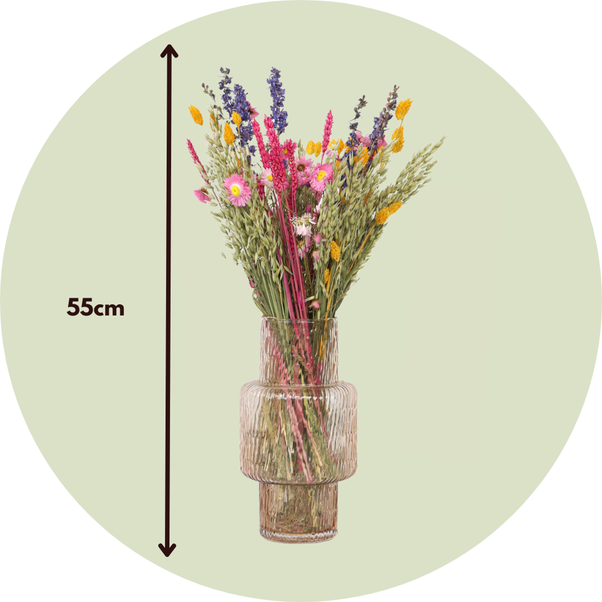 Blumenstrauß 'Trendy Vibrant' - Trockenblumen