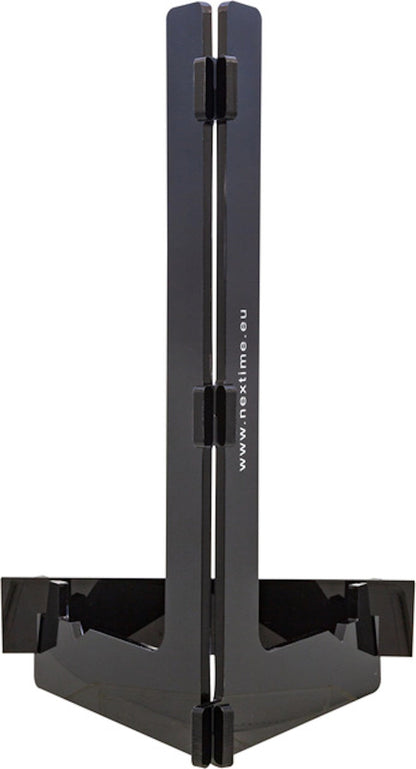 NeXtime Clocks acrylic display clock, 28x18x12 cm, with a sleek design and visible back view.