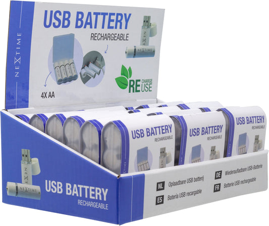 USB-AA-Batterieanzeige für 18 Stück AABAT003