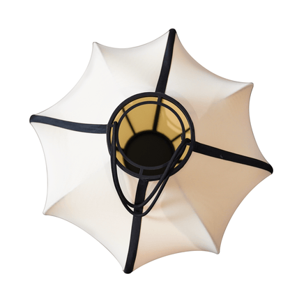 NeXtime Clocks Lumi fabric lantern-style lamp shade, 40cm diameter, elastic design, ideal for stylish lighting fixtures.