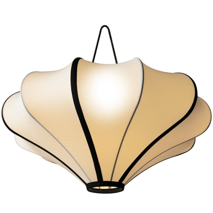NeXtime Clocks Lumi 60cm lantern-style elastic fabric lamp shade with a soft, diffused glow and modern design.