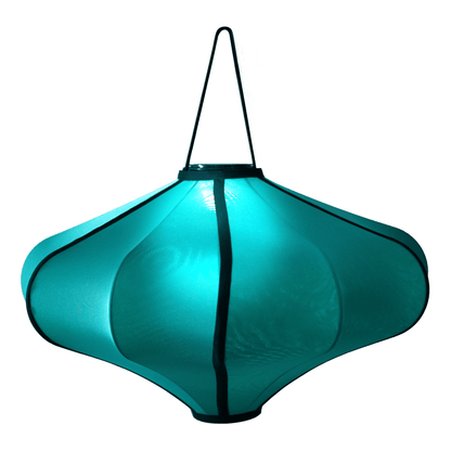 NeXtime Clocks Lumi 60cm lantern-style fabric lamp shade with elastic fitting, showcasing a soft, modern lighting cover.