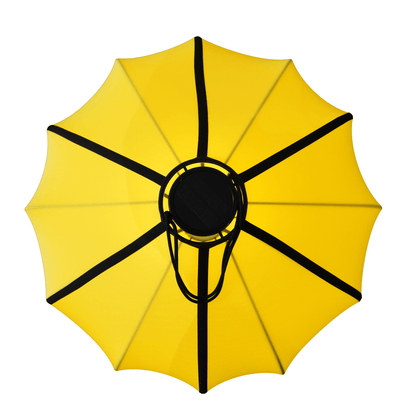 NeXtime Clocks fabric lantern lamp shade, 60cm in yellow with elastic fabric for ceiling or table lighting.