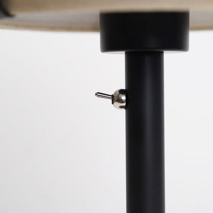 Zwarte metalen tafellamp standaard voor E27 fitting, 35x20cm, geschikt voor verlichting en decoratie.