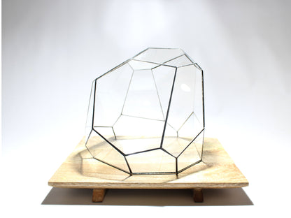 Geometrisches Terrarium – Torno – Vivarium – ↑ 28 x 26 x 24 cm (L x B x H) – Glas