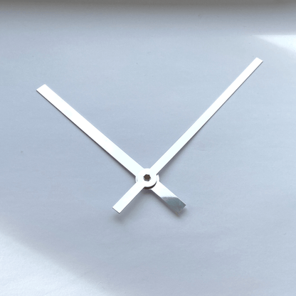 NeXtime Clocks clock hands set M with silent movement, showing black hour, minute, and second hands for wall clock repair.