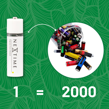 USB-Akku – 2 AA-Batterien