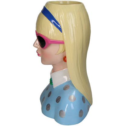 Vase Fashion Lady 'Lyana' 23x16x29cm - Wasserdicht - Dekorative Vase/Topf