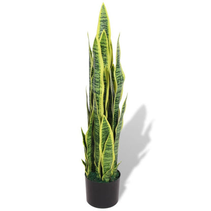 Künstliche Sansevieria-Bogenhanfpflanze mit Topf, 90 cm