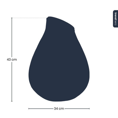 Terrariumflasche „Drop XXL“ mit Korken – Geschlossenes Terrarium Ø 34 cm ↑ 43 cm