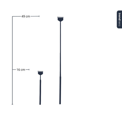 Terrarium-Werkzeug - Rechen - 16-49 cm - Teleskopierbar - Edelstahl