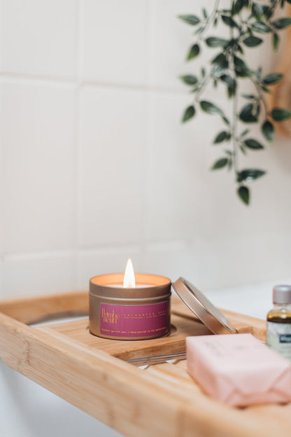 Verzauberte Rosenkerze