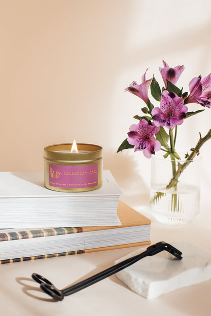 Verzauberte Rosenkerze