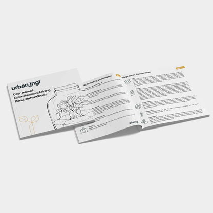 Terrarium-Bastelset – Drop XXL Rot – Flaschengarten – ↑ 43 cm