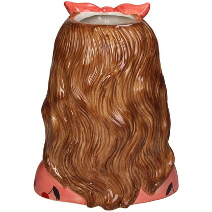 Vase Jessie Bow + 10x Real Touch Tulip Orange